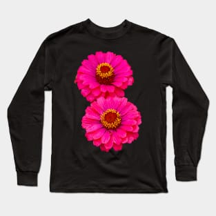 Two pink flowers Long Sleeve T-Shirt